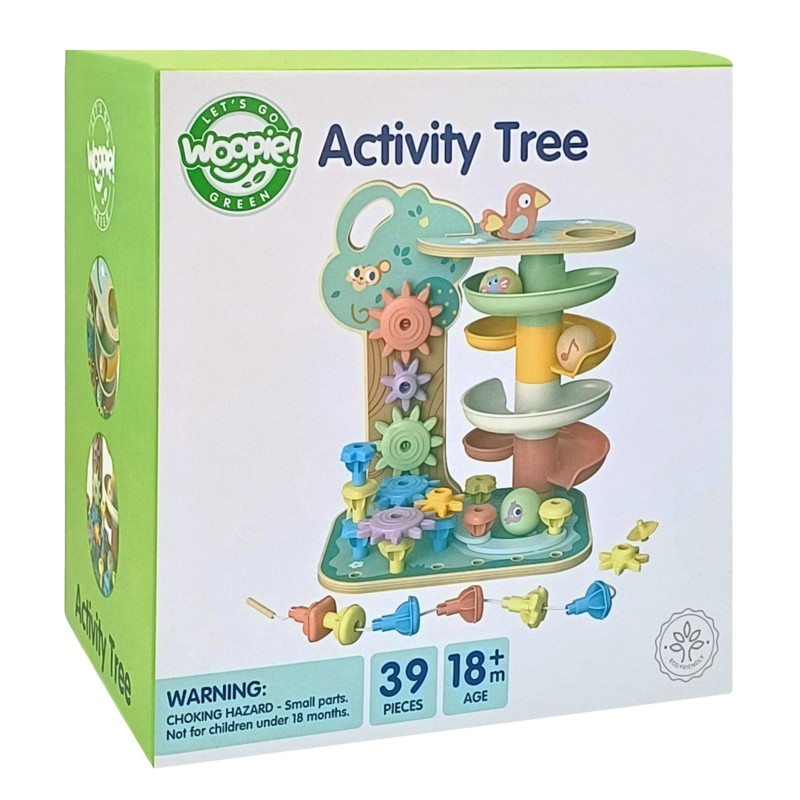 WOOPIE GREEN Montessori kulodromo veiklos medis 4in1 FSC