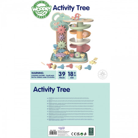 WOOPIE GREEN Montessori kulodromo veiklos medis 4in1 FSC