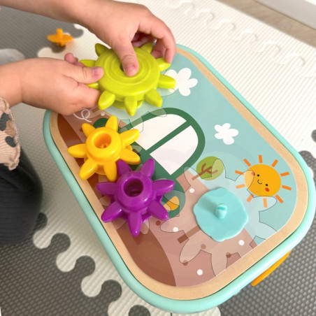 WOOPIE GREEN Construction Montessori variklis BOX 12in1 FSC