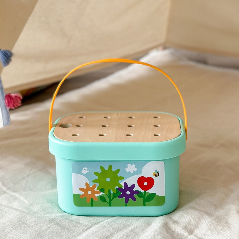 WOOPIE GREEN Construction Montessori variklis BOX 12in1 FSC