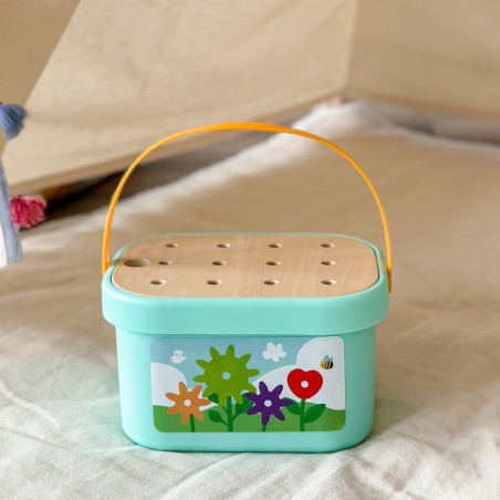 WOOPIE GREEN Construction Montessori variklis BOX 12in1 FSC