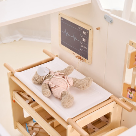 VIGA Didelis medinis greitosios pagalbos rinkinys Greitosios pagalbos maži gelbėtojų priedai 25 vnt.