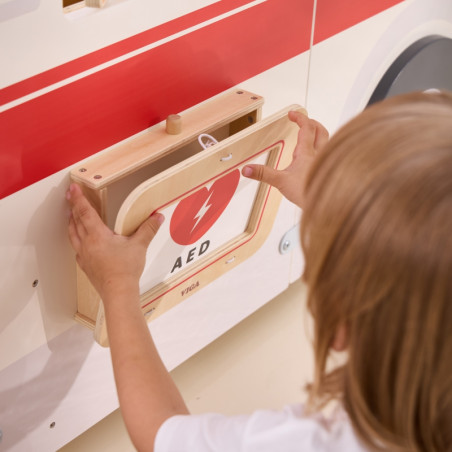 VIGA Didelis medinis greitosios pagalbos rinkinys Greitosios pagalbos maži gelbėtojų priedai 25 vnt.