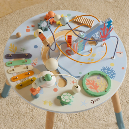 Classic World muzikinis ir edukacinis užsiėmimų stalas "Jūros gyvenimas"