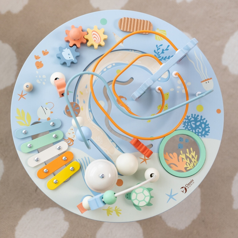 Classic World muzikinis ir edukacinis užsiėmimų stalas "Jūros gyvenimas"