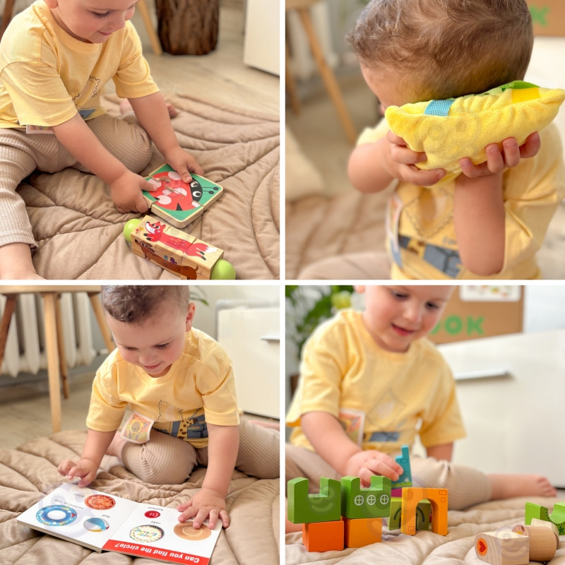 TOOKY TOY Box XXL Montessori edukacinė dėžutė 7in1 sensorinis 22-24 mėnesiai
