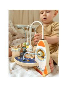 TOOKY TOY medinis raketų variklio kilpų labirintas 2