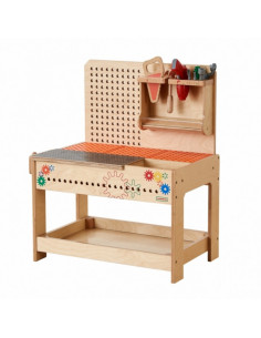 MASTERKIDZ Drewniany Warsztat Montessori STEM z Narzędziami