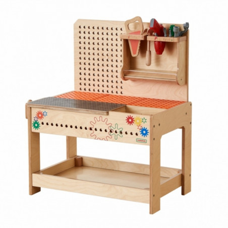 MASTERKIDZ Montessori STEM medinės dirbtuvės su įrankiais MASTERKIDZ Montessori STEM medinės dirbtuvės su įrankiais