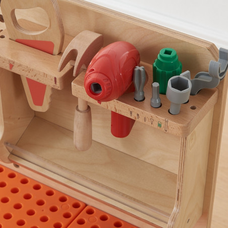 Мастерская MASTERKIDZ из дерева Монтессори STEM с инструментами