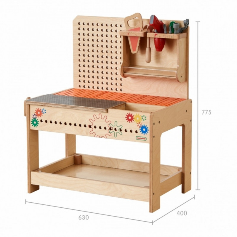MASTERKIDZ Wooden Montessori STEM Workshop with Tools