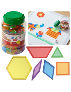 Набор кубиков мозаики «Танграм» MASTERKIDZ Монтессори 140 шт.