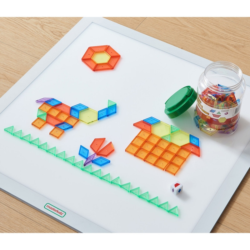 MASTERKIDZ Montessori Tangram Mosaic Blocks Set 140 pcs.