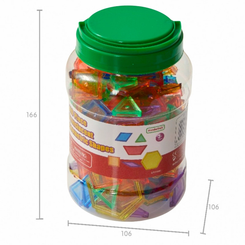 MASTERKIDZ Montessori Tangram Mosaic Blocks Set 140 pcs.