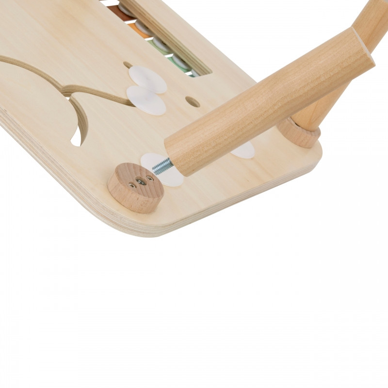 WOOPIE GREEN medinis edukacinis muzikinis sensorinis labirinto stalas 5in1