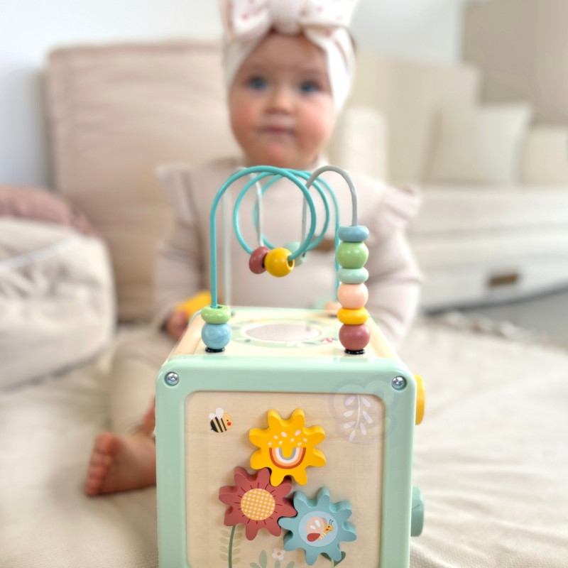 WOOPIE GREEN Деревянный куб для занятий, многофункциональный образовательный сортировщик