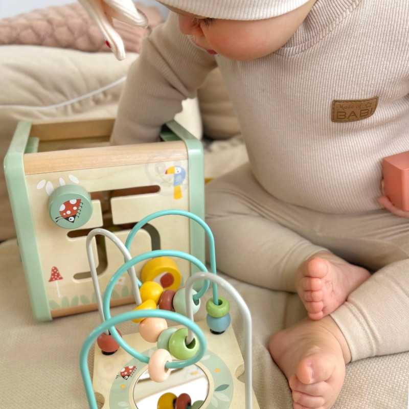 WOOPIE GREEN Деревянный куб для занятий, многофункциональный образовательный сортировщик