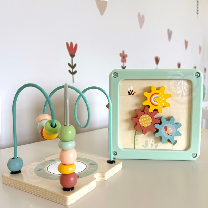 WOOPIE GREEN Деревянный куб для занятий, многофункциональный образовательный сортировщик