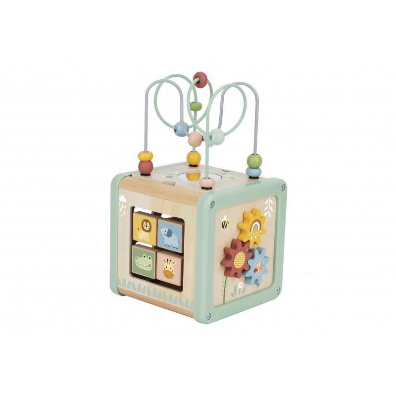 WOOPIE GREEN Деревянный куб для занятий, многофункциональный образовательный сортировщик