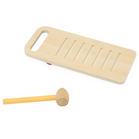 VIGA Medinis cimbolų su kamuoliukais ir plaktuku rinkinys