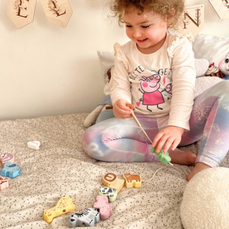 WOOPIE GREEN Medinės sriegimo kaladėlės ZOO Montessori 13 vnt. WOOPIE GREEN Medinės sriegimo kaladėlės ZOO Montessori 13 vnt.