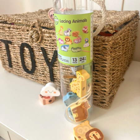 WOOPIE GREEN Medinės sriegimo kaladėlės ZOO Montessori 13 vnt. WOOPIE GREEN Medinės sriegimo kaladėlės ZOO Montessori 13 vnt.
