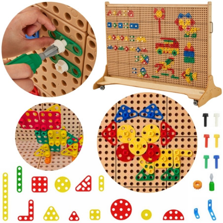 MASTERKIDZ STEM sienų plokščių geometrinių formų rinkinys 260 vnt. MASTERKIDZ STEM sienų plokščių geometrinių formų rinkinys 260 vnt.