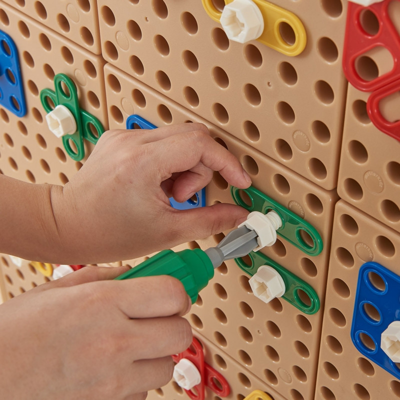 MASTERKIDZ STEM sienų plokščių geometrinių formų rinkinys 260 vnt.