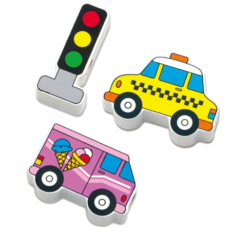 Viga mediniai susipynę nėriniai batų raišteliai Montessori automobiliai Viga mediniai susipynę nėriniai batų raišteliai Montessori automobiliai