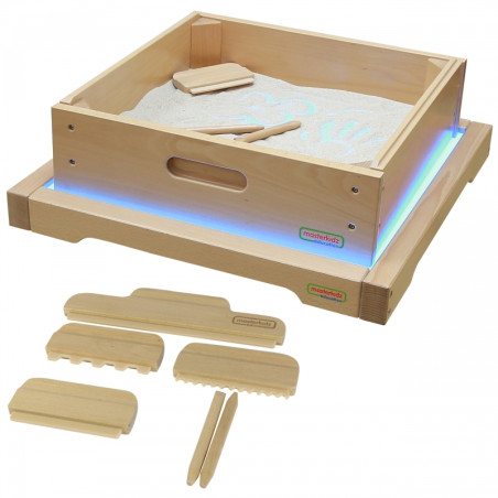 MASTERKIDZ sensorinis rėmelis - LED skydelis + smėlio žaidimų priedų rinkinys MASTERKIDZ sensorinis rėmelis - LED skydelis + smėlio žaidimų priedų rinkinys