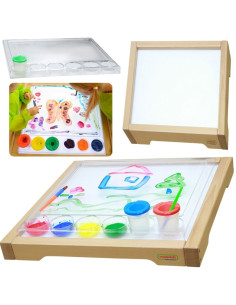 MASTERKIDZ sensorinis rėmelis - LED skydelis + skaidrus dažymo dėklas