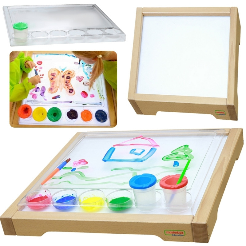 MASTERKIDZ sensorinis rėmelis - LED skydelis + skaidrus dažymo dėklas