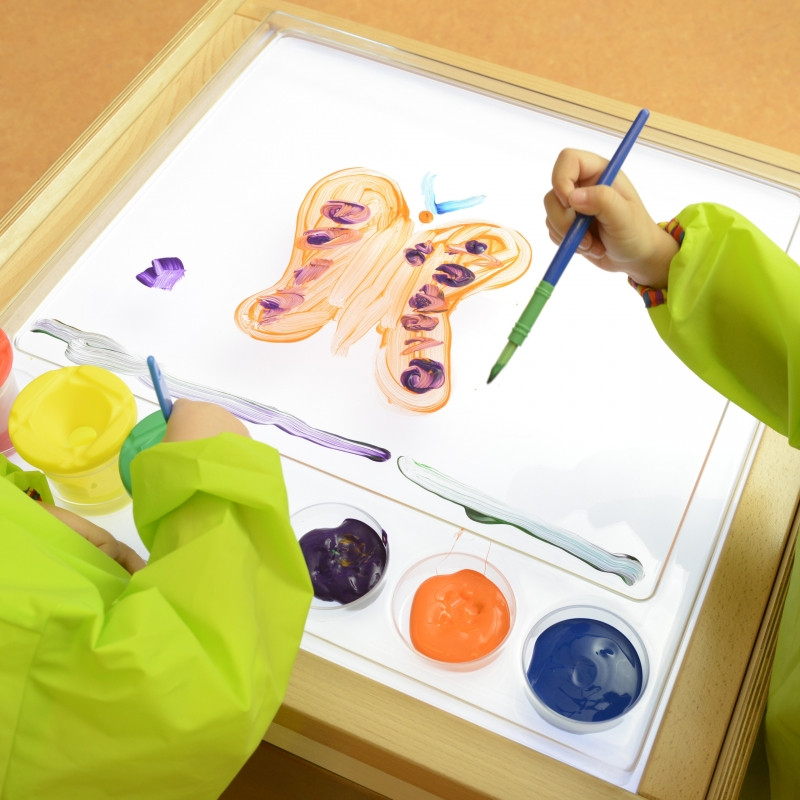 MASTERKIDZ sensorinis rėmelis - LED skydelis + skaidrus dažymo dėklas