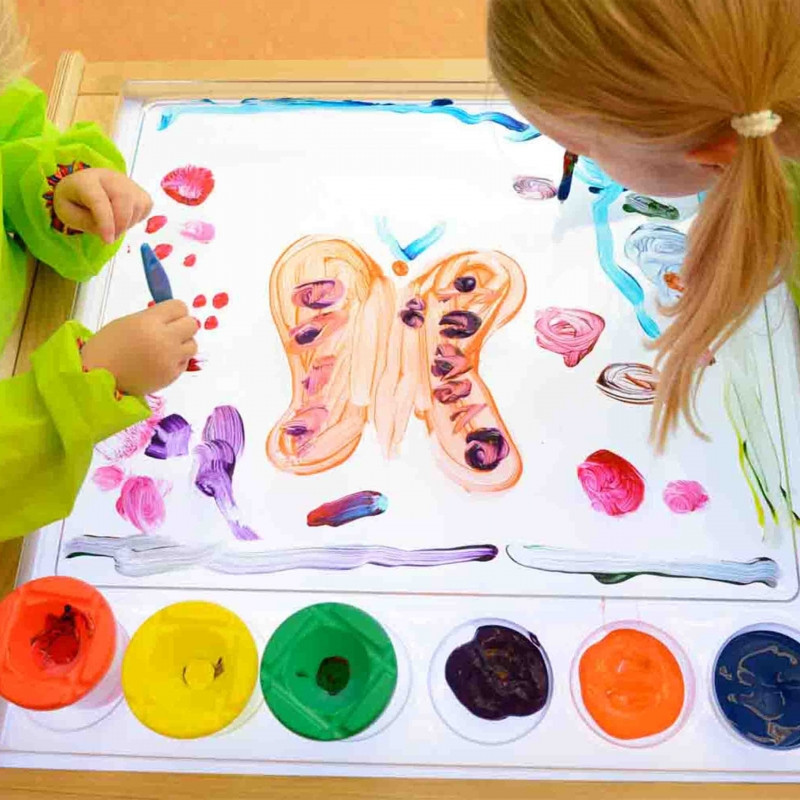 MASTERKIDZ sensorinis rėmelis - LED skydelis + skaidrus dažymo dėklas