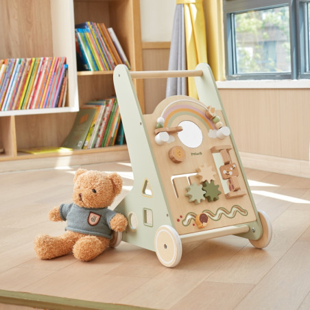 VIGA PolarB medinis stūmiklis Walker Green Edukacinis VIGA PolarB medinis stūmiklis Walker Green Edukacinis