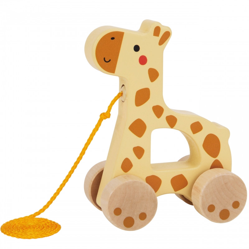 TOOKY TOY medinė traukianti žirafa