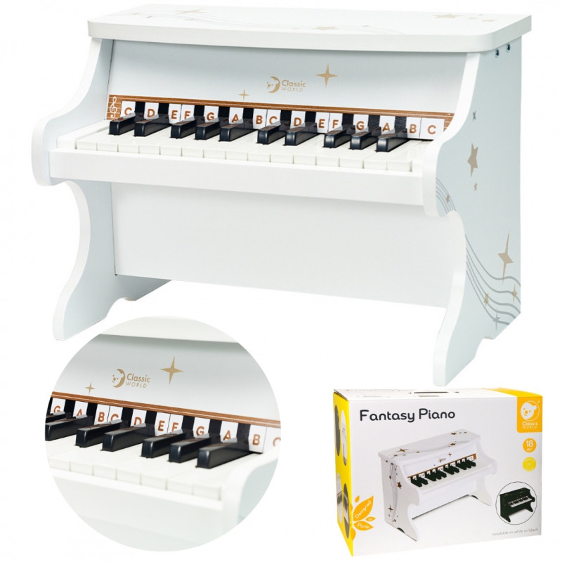 CLASSIC WORLD medinis pianinas vaikams + studijų knyga