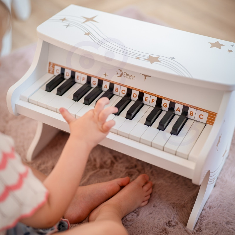 CLASSIC WORLD medinis pianinas vaikams + studijų knyga