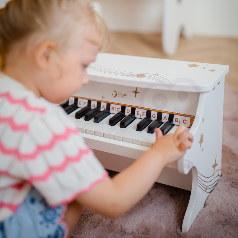 CLASSIC WORLD medinis pianinas vaikams + studijų knyga