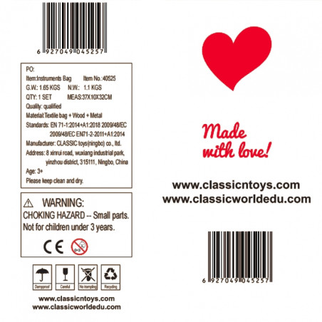 CLASSIC WORLD EDU Muzikos instrumentų rinkinys 9 priedai CLASSIC WORLD EDU Muzikos instrumentų rinkinys 9 priedai