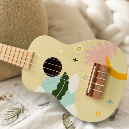CLASSIC WORLD medinė ukulelė gitara vaikams rožinė CLASSIC WORLD medinė ukulelė gitara vaikams rožinė