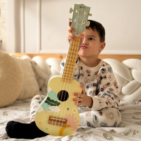 CLASSIC WORLD medinė ukulelė gitara vaikams rožinė CLASSIC WORLD medinė ukulelė gitara vaikams rožinė