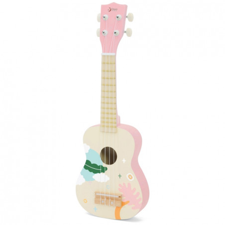 CLASSIC WORLD medinė ukulelė gitara vaikams rožinė CLASSIC WORLD medinė ukulelė gitara vaikams rožinė