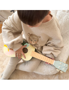 CLASSIC WORLD medinė ukulelė gitara vaikams mėlyna 2