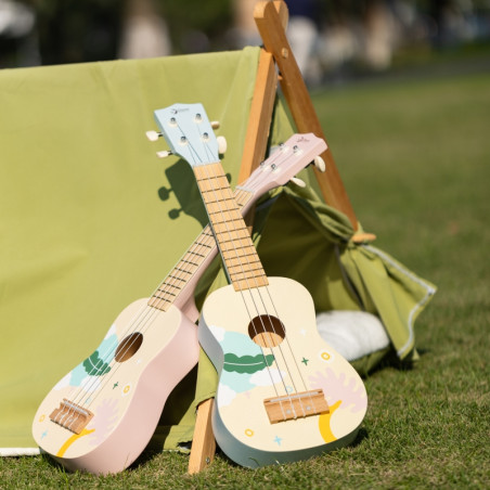 CLASSIC WORLD medinė ukulelė gitara vaikams mėlyna CLASSIC WORLD medinė ukulelė gitara vaikams mėlyna