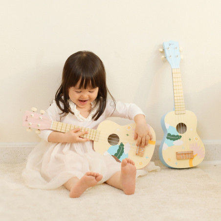 CLASSIC WORLD medinė ukulelė gitara vaikams mėlyna CLASSIC WORLD medinė ukulelė gitara vaikams mėlyna