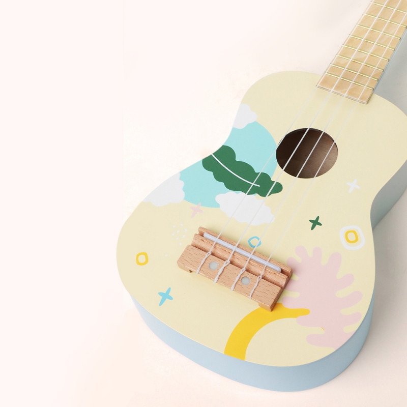 CLASSIC WORLD medinė ukulelė gitara vaikams mėlyna