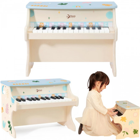 CLASSIC WORLD muzikinis fortepijonas vaikams, besimokantiems groti + knyga CLASSIC WORLD muzikinis fortepijonas vaikams, besimokantiems groti + knyga