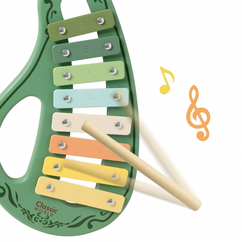 CLASSIC WORLD Medinių senovinių muzikos instrumentų rinkinys 18ms+