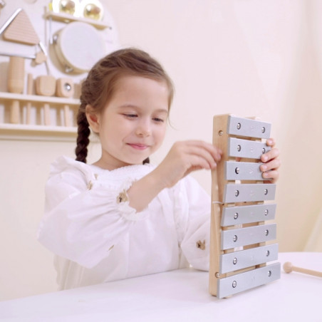 VIGA medinė muzikinė lenta 12 mušamųjų instrumentų rinkinys VIGA medinė muzikinė lenta 12 mušamųjų instrumentų rinkinys